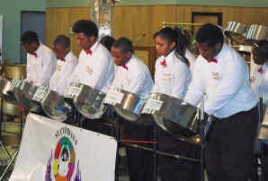 St. Cyprian�s Celestial Infernos Youth Steelband, photo: Michael C Smith